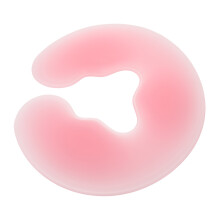 2Stk Ergonomisches Silikon Gesichtspolster U-Förmig Pink Für Beauty