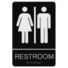 Haltbares Braille Wc Schild Unisex Für Büro