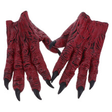 2Paare Latex Teufelsklauenhandschuhe Für Maskerade Cosplay