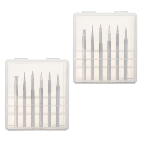 48Pcs Woodworking Drill Bits Kit Silver Metal Carving Bit Set for DIY