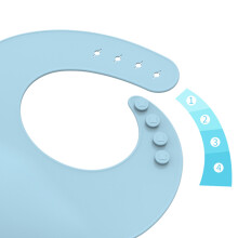 Adjustable Baby Silicone Bib Stain Proof