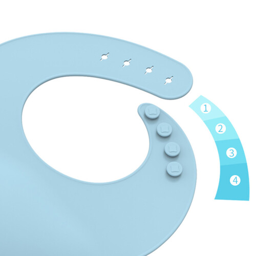 Adjustable Baby Silicone Bib Stain Proof