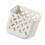 Wall Mounted Plastic Bedside Storage Rack 19x11x19cm White/Gray 6