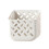 Wall Mounted Plastic Bedside Storage Rack 19x11x19cm White/Gray 11