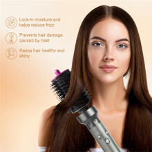 For Airwrap HS01 HS05 HS08 Smoothing Brush & Airflow Attachment Kit Hair Dryer for Volume Frizz Control Styling B