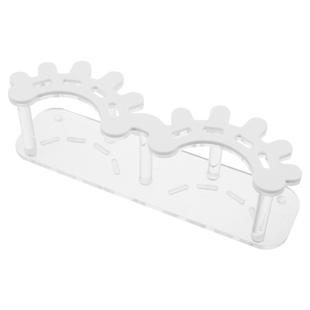 Artibetter White 5Pcs Acrylic Tweezer Holder Lash Extension Tool Storage Stand