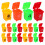 200Pcs Assorted Color Mini Garbage Bins for Toy Sorting and Role Play 1