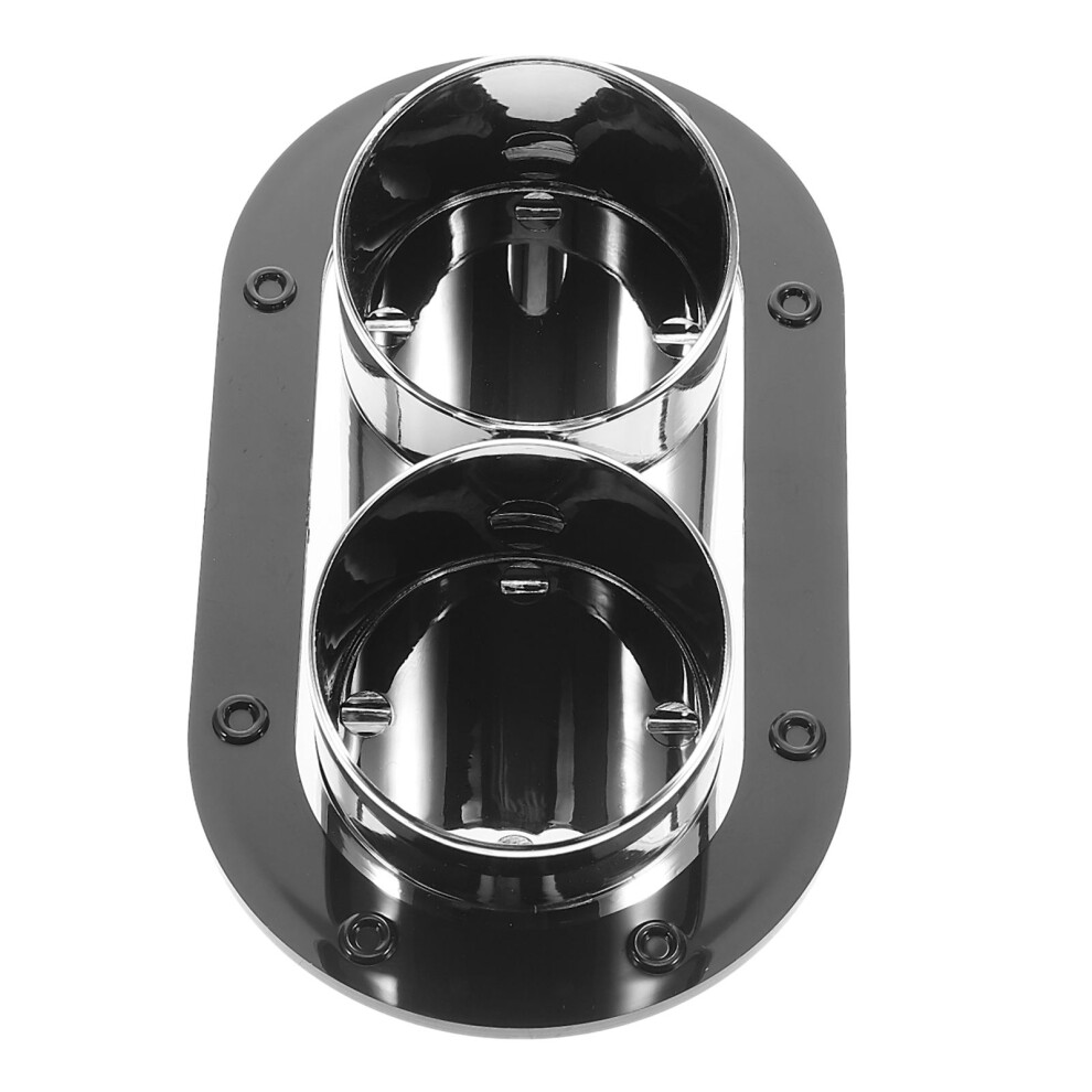 3Pcs Car Decorative Fake Tube Anti-Collision Bumper Sticker Abs Black 3644067432304