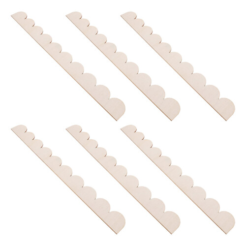 24Pièces Bois Beige Ondulé Non Pour Meubles Murs