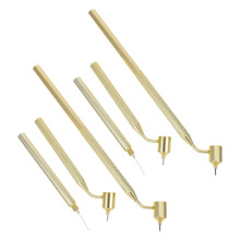 8Pièces Stylos Fluides Dorés Fins Pour Dessin Précis Décoration