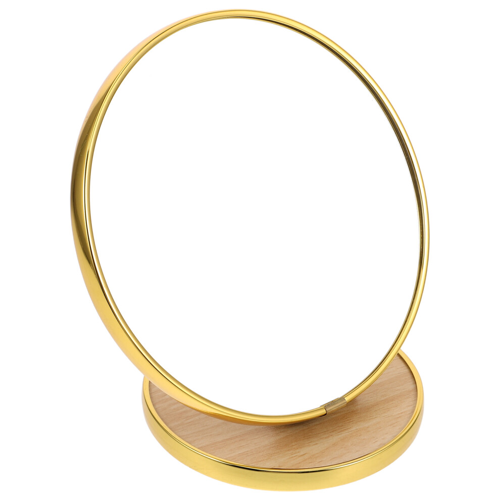 Artibetter 5Pcs Portable Foldable Golden Metal Edge Vanity Mirrors For Home Use