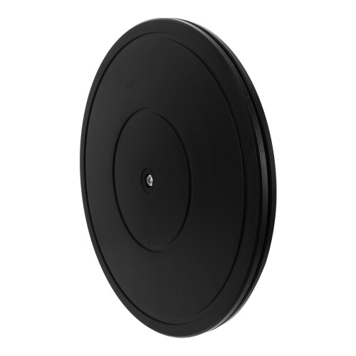 2Pcs Black Plastic Rotating Turntable for Pottery and Clay Sculpting