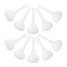 40Pcs Heat Resistant White PP Soup Ladles Large Serving & Rice Scoops