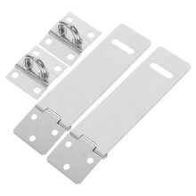 10Sets Home Use Silver Steel Door Security Hasp Lock Heavy Duty Latch