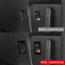 Car Middle Door Trim Frame for Freed Air Crosstar 2024 Window Lift Panel Sticker Bright Black