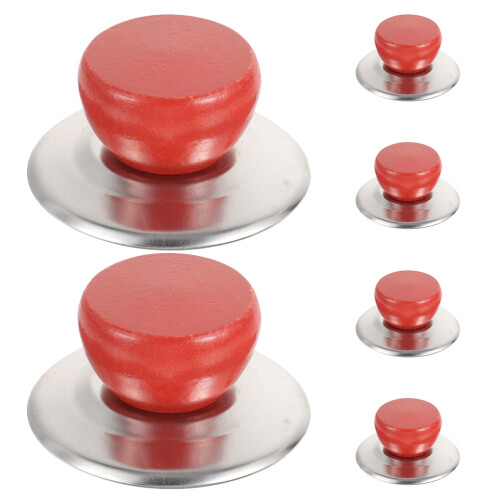 18Sets ABS Brown Pot Knobs Stainless Steel Kitchen Handles