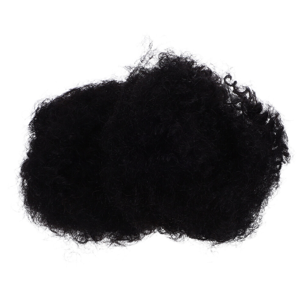 Artibetter 4Pcs Real Human Hair Dreadlock Extensions Black Bulk For Diy Locs