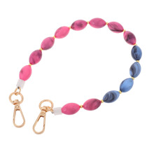 4Pcs Acrylic Beaded Purse Chains Pink Decorative Crossbody Bag Straps