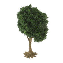 3Pcs Mini Tree Model Green Plastic Wire for Realistic Landscape Decor