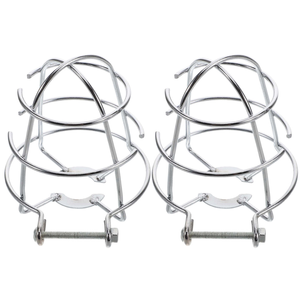 6Pcs Metal Fire Sprinkler Guard Covers Silver Compact Durable Home Use 3644067478623
