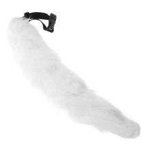 3Pcs High-Realism White Faux Tails Animal Costume Cosplay Set