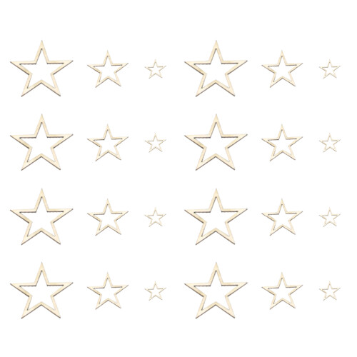 400Pièces Éléments Bois Premium Beige, Parfait Pour Loisirs Créatifs