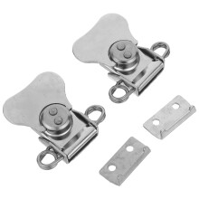 4Pcs Silver Steel Toggle Clamp Latch for Toolbox and Equipment Box