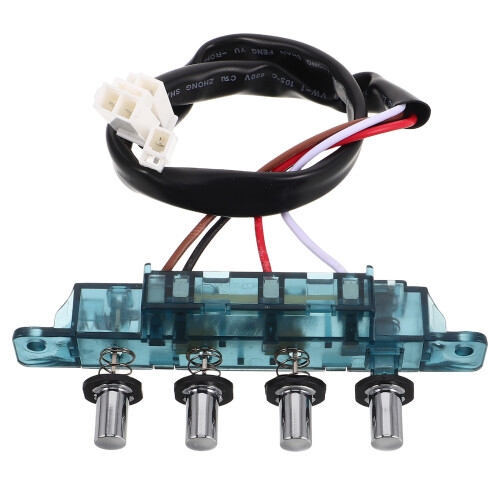 5Pcs Stable Range Hood Pushbutton Switch Replacement Black Accessories