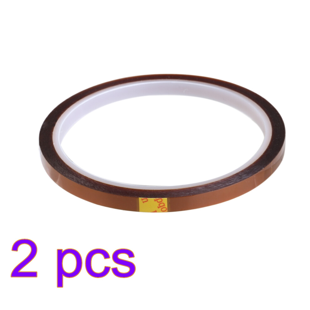 2Pcs High Temperature Heat Resistant Tape Polyimide Film Adhesive Gold 3643202944009