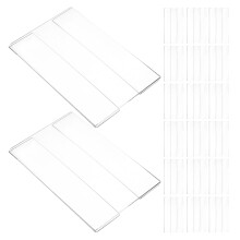 100Pcs Professional Clear Acrylic Sign Holders for Retail Price Tags