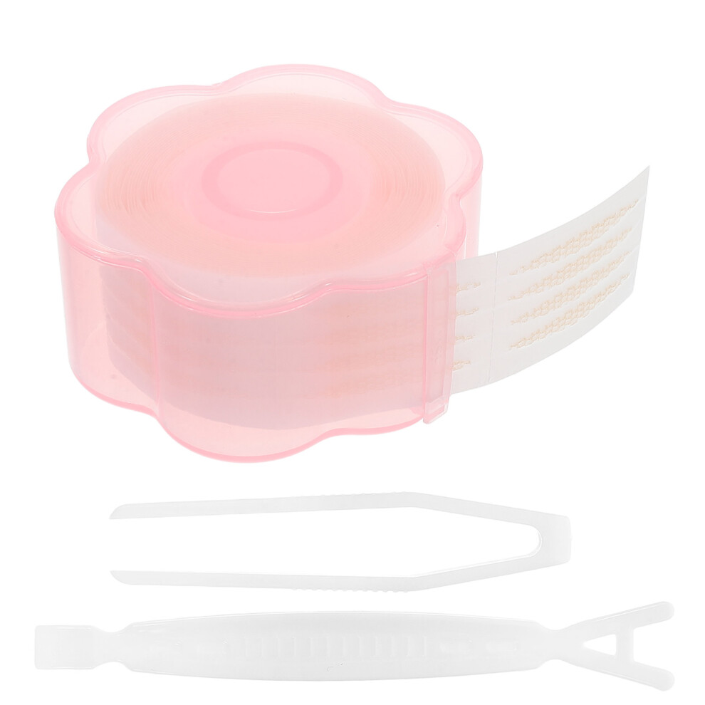Villcase Pink 4Sets Invisible Double Eyelid Tape Lace Lift