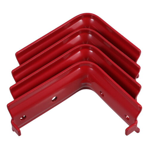 8Sets Red Metal Fire Extinguisher Wall Mount Dual Head Bracket Holder