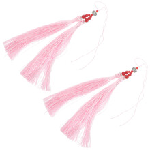 6Stk Pink Taichi Quaste Polyester Für Kunsthandwerk Und