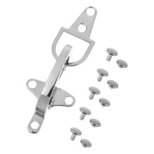 5Sets Silberfarbene Vielseitige Metallknöpfe Für Mantel Und Gürtel