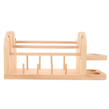 2Stk Natürlicher Holz Garnspulenhalter Beige Mit Drehbarem Design