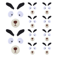 10Sets Kuscheliges Hundezubehör Plüsch Für DIY Tierkostüme in Bunt