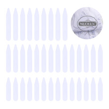 3 Kunststoffkragenstäbchen Nylon Weiß Hemdkragenstützer