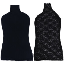 2Pièces Couvre-Mannequin En Tissu Coton Noir Idéal Pour Présentation