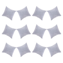 24Pcs Grey Velvet Display Cushions for Bracelets and Watches Storage