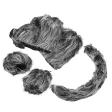 12Pcs Adult Headband Plush Animal Ears Cosplay Costume Set
