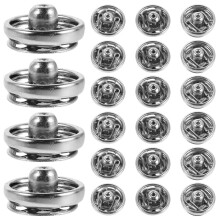 600Pcs Mini Silver Metal Snap Fasteners for Sewing Shirts and Coats