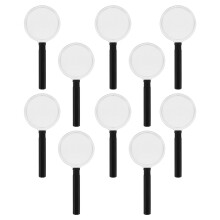 40Pcs Small Magnifiers for Kids Black Lightweight Handheld Magnifier