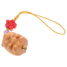 3Pcs Wooden Phone Hanging Rope with Cute Charm