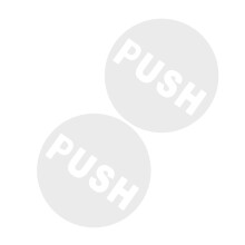 4Pcs White Push Pull Round Door Stickers PVC for Office Shop Home