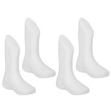 8Pcs Portable White Foot Model Sock Display for Baby Shoes Store Use