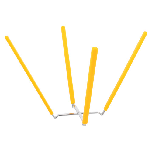 5Pcs Foldable Yellow Stainless Steel Cake Cooling Stand for Baking