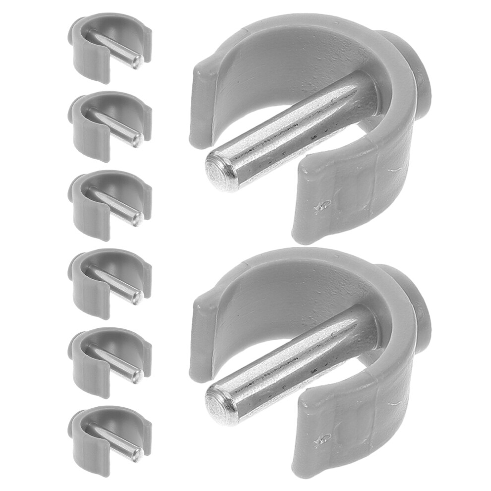 Villcase Grey 24Pcs Versatile Abs Steel Walking Cane Latch Pins Crutch Support