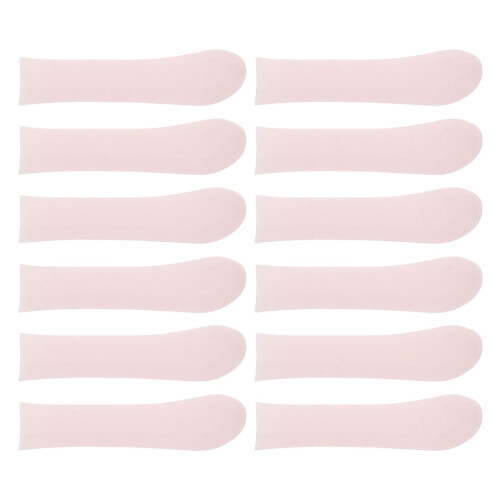 36Pcs Replaceable Pink Silicone Ear Spoon Sleeves Reusable Soft Covers