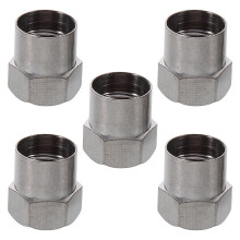 10Pcs Stainless Steel Tire Valve Caps Silver Dustproof Car Stem Covers
