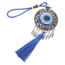 2Pièces Charms Décoratifs Rétroviseur Auto Œil Bleu Bonne Chance
